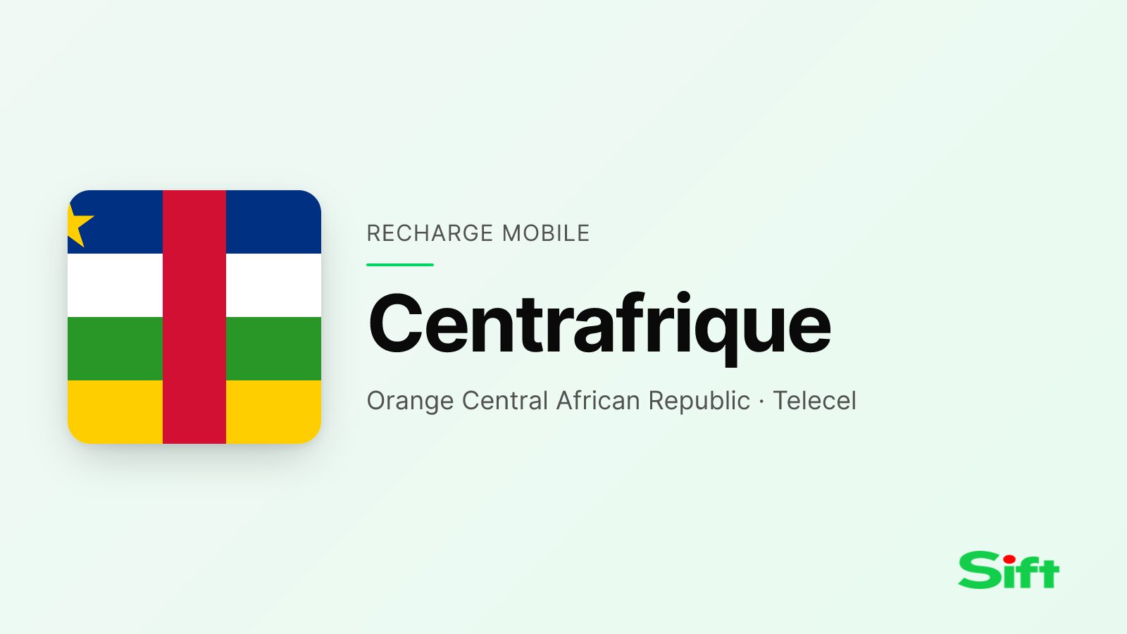 Top up a phone in Centrafrique from Poland —
