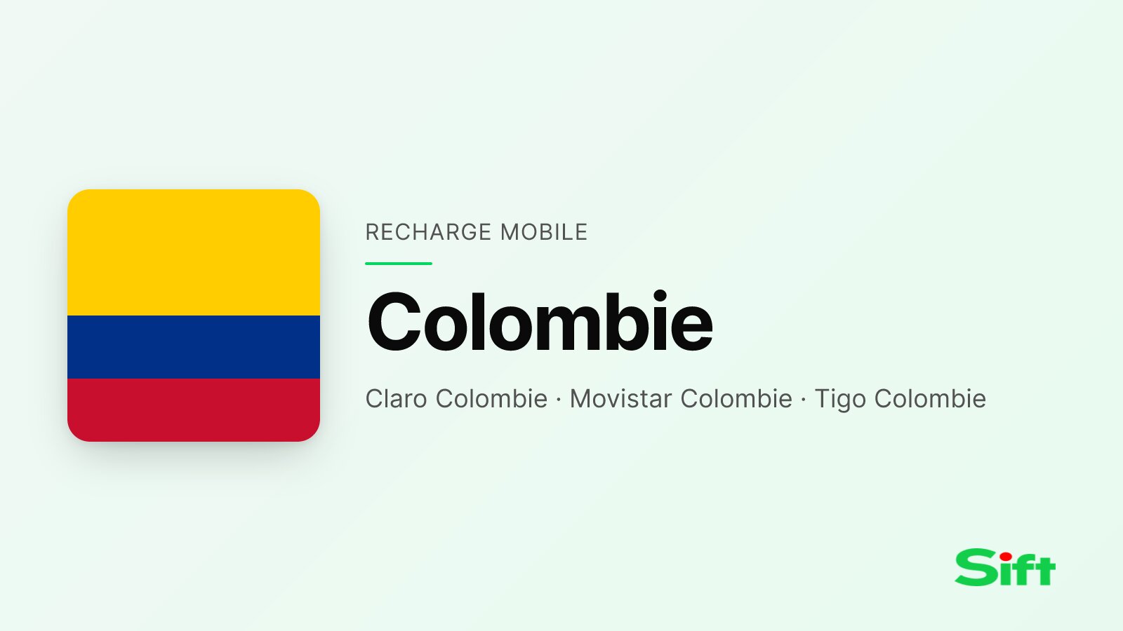 Recargar un móvil en Colombia desde España — Claro Colombie, Movistar Colombie, Tigo Colombie