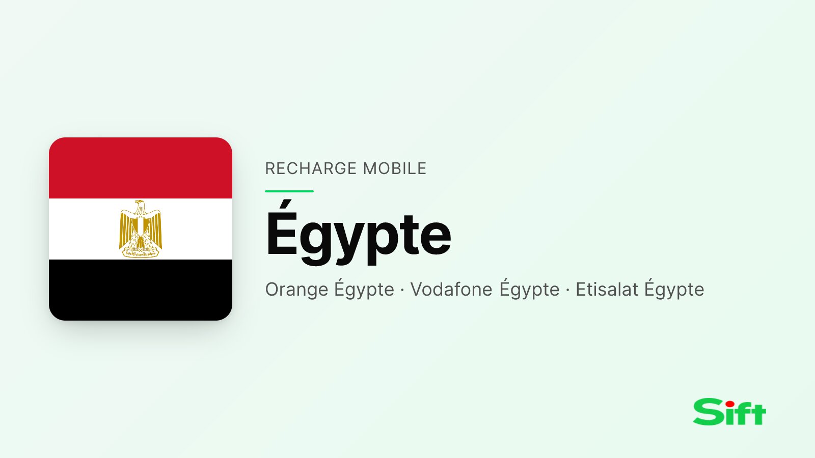 Top up a phone in Egypt from the UK — Orange Égypte, Vodafone Égypte, Etisalat Égypte