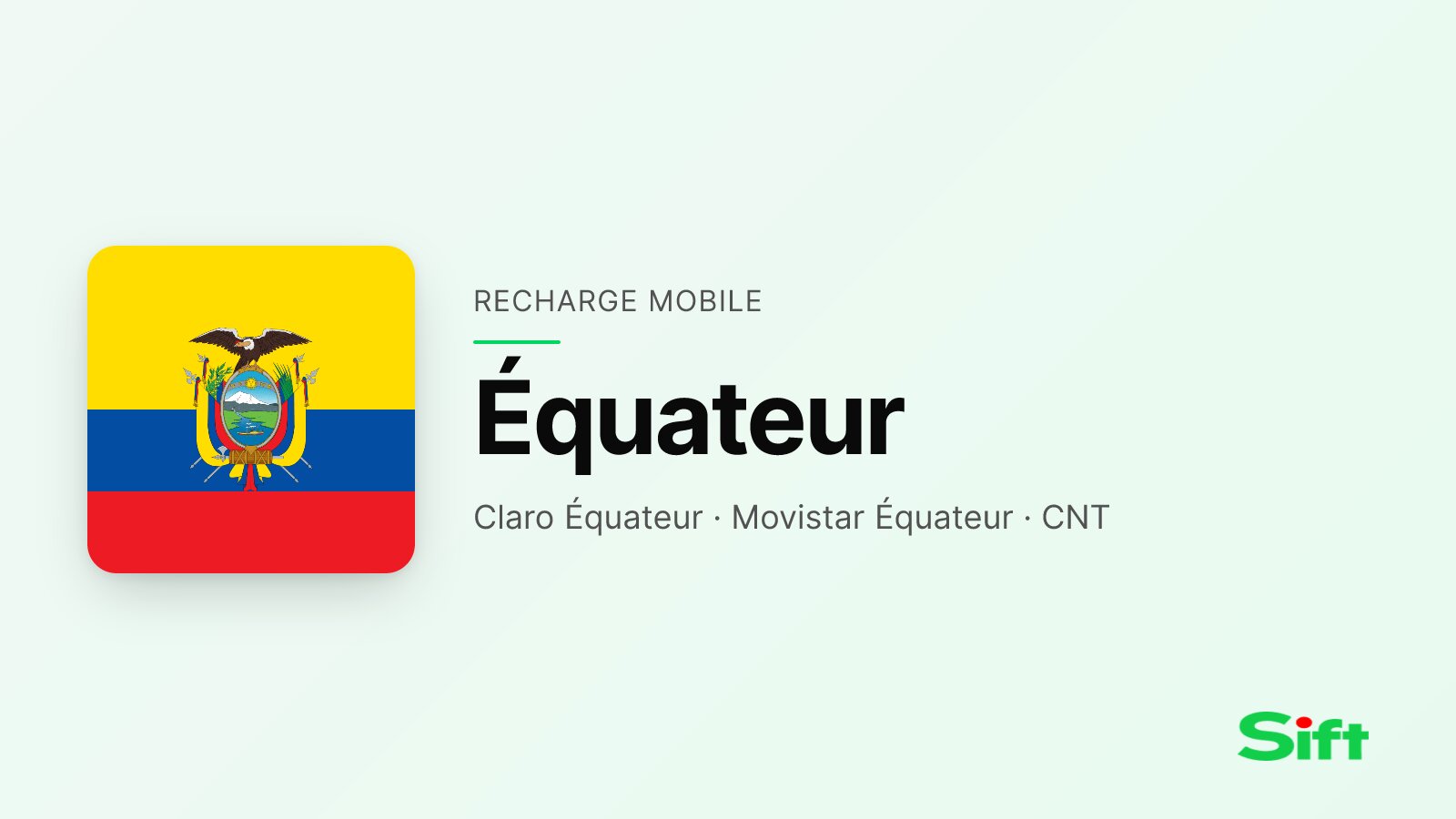 Recargar un móvil en Ecuador desde España — Claro Équateur, Movistar Équateur, CNT