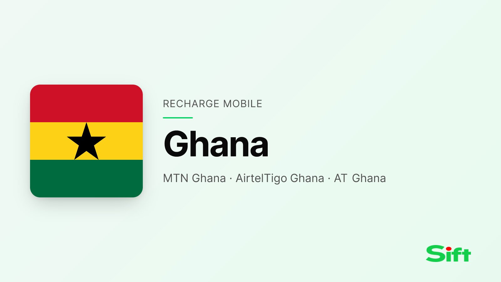 Top up a phone in Ghana from the UK — MTN Ghana, AirtelTigo Ghana, AT Ghana