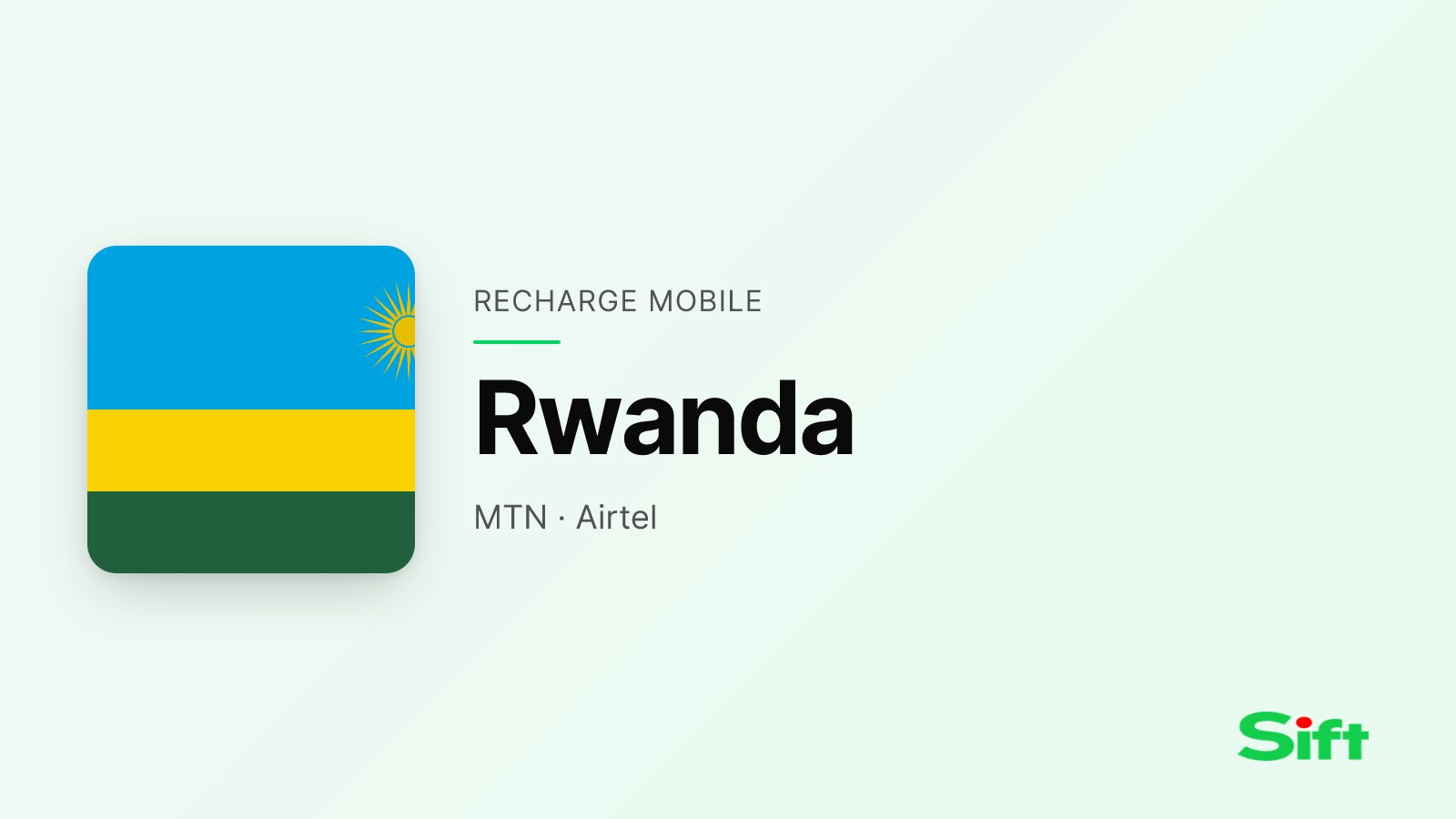 Top up a phone in Rwanda from the UK — MTN, Airtel