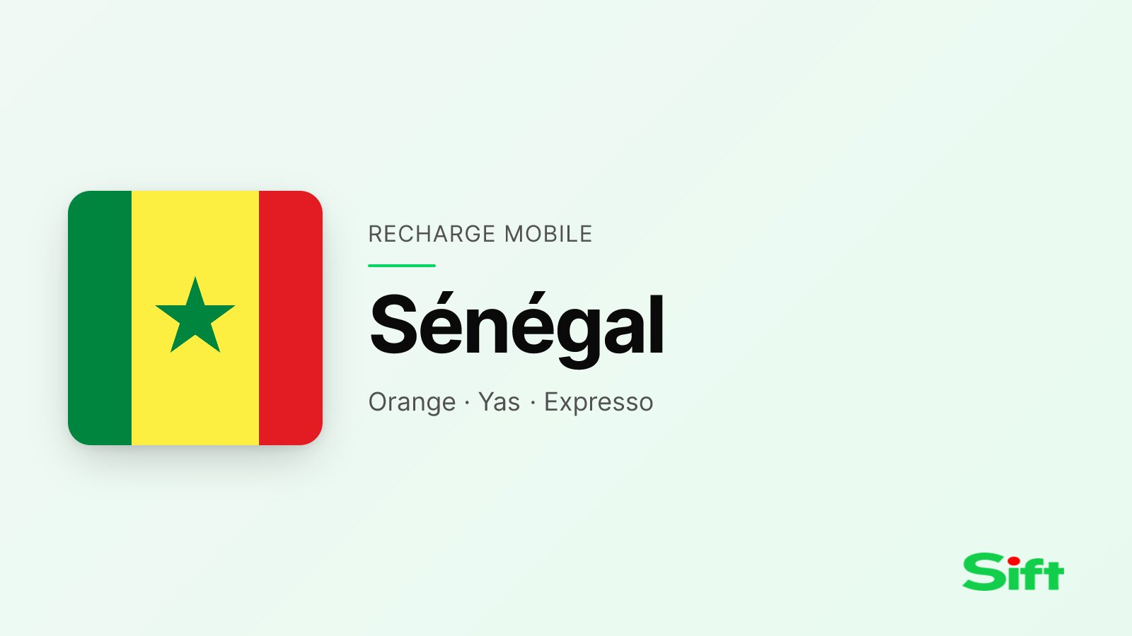 Top up a phone in Senegal from the UK — Orange Sénégal, Yas Sénégal, Expresso Sénégal